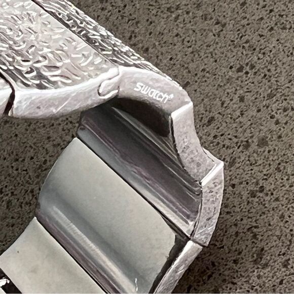 Swatch Stainless Steel Textured Bracelet - Picture 3 of 3